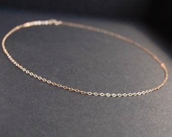 Dainty 14k Gold Filled Choker Necklace - minimalist necklace, dainty choker necklace, delicate choker necklace, gold choker necklace