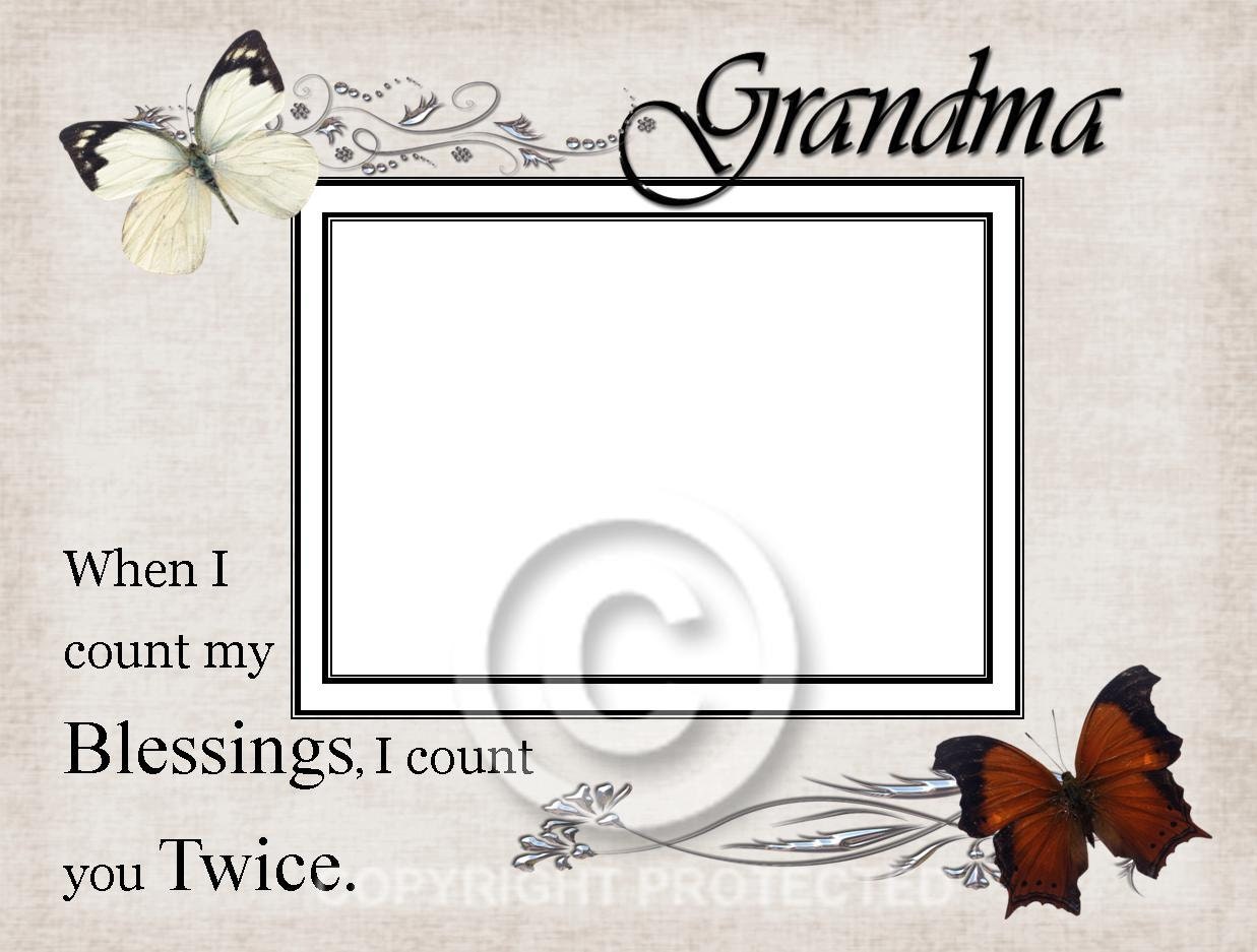 8x6 Grandmother inspired Picture Frame Gift for Grandma Etsy