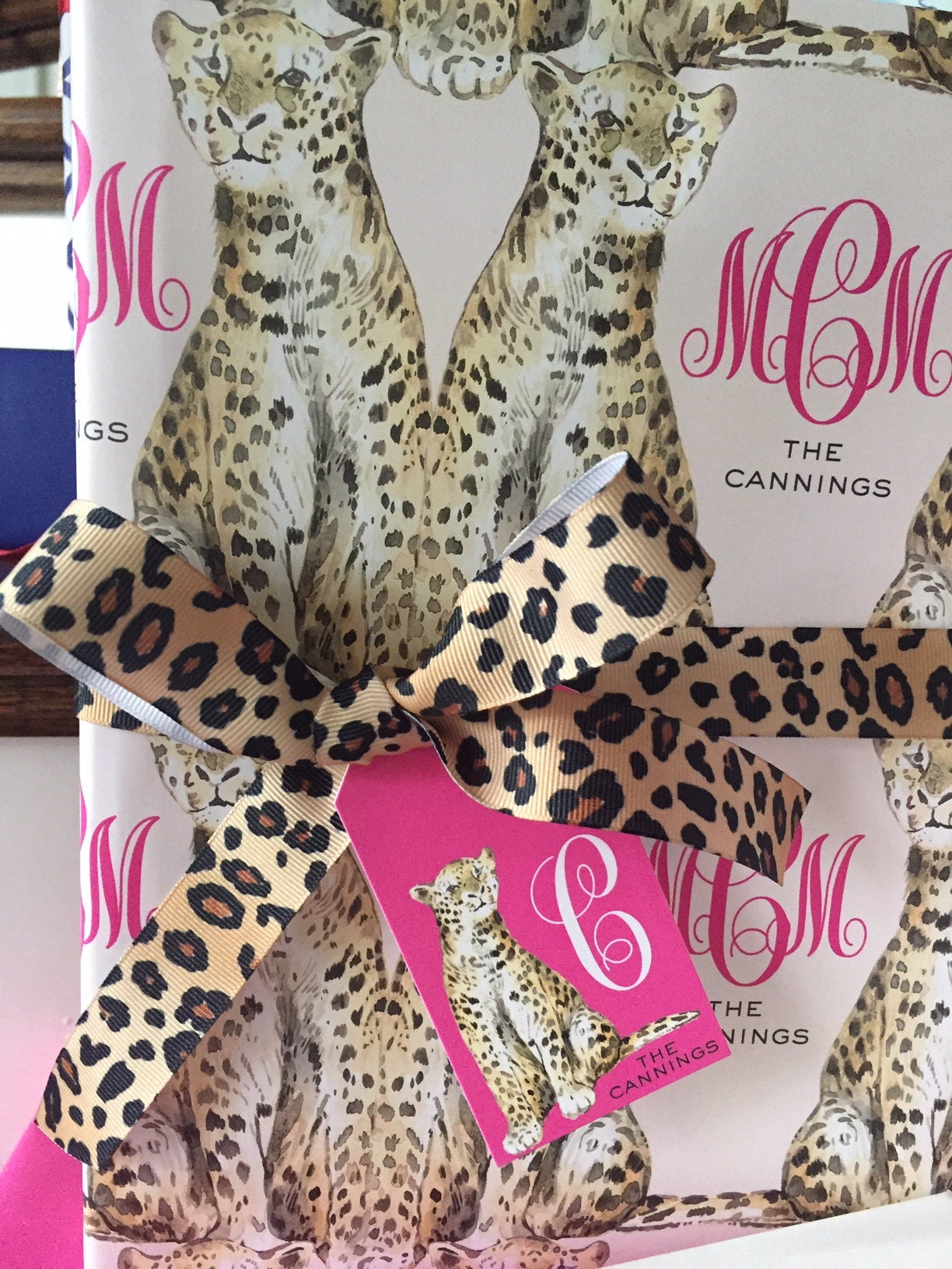 Chic Cheetah/Leopard Gift Tag/Luggage Tag Animal Print Etsy