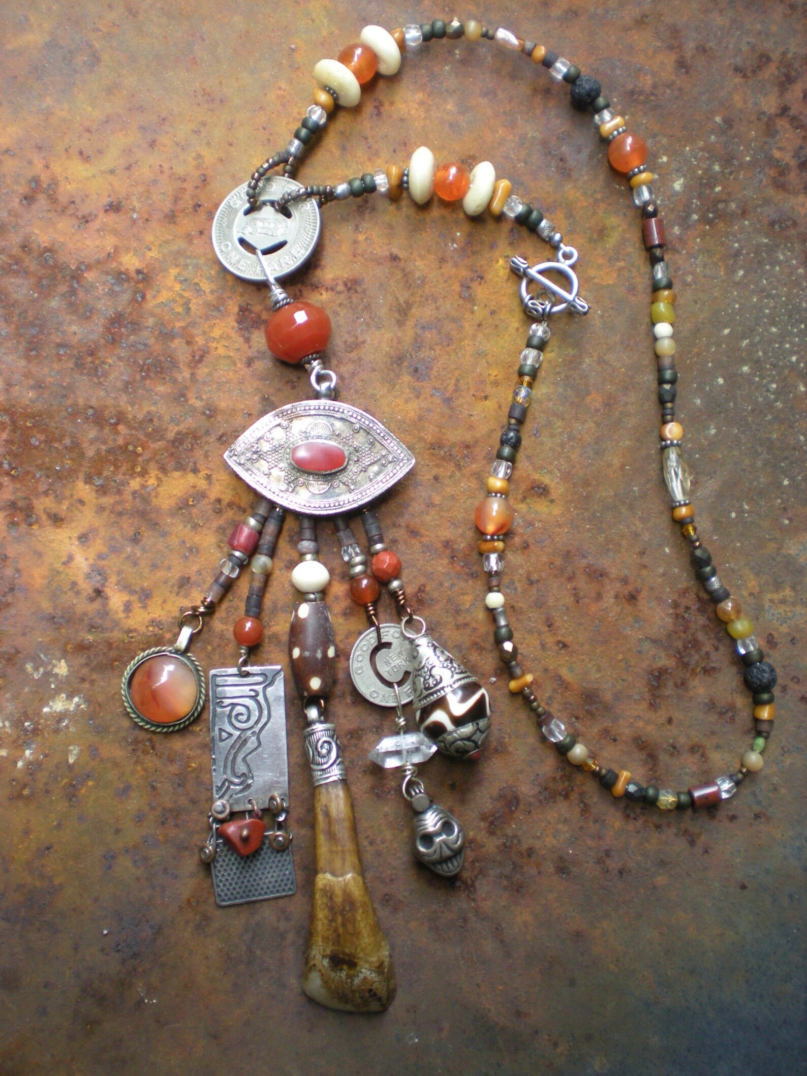 Protective Eye Amulet Necklace Etsy