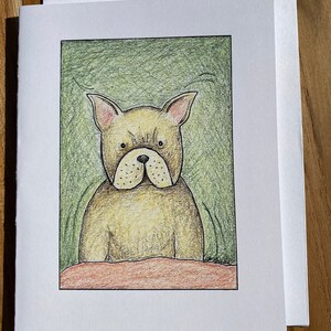 Frenchie, Blank Greeting Card