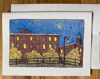 Autumn Mill, Blank Greeting Card (Autumnmill)