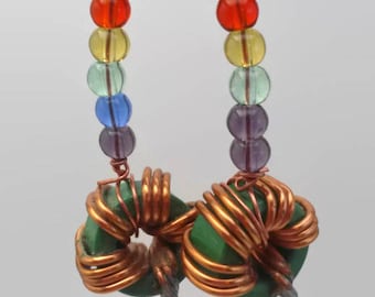 Toroidal inductor earrings