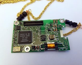 Circuit board pendant and chain