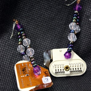 Computer hard drive connector Earrings image 1