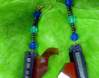 Computer hard drive connector earrings