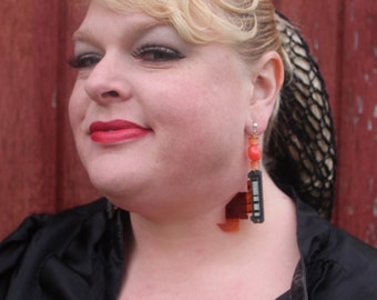 Computer hard drive connector Earrings