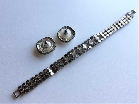 Vintage Jewelry Set|Rhinestone Bracelet and Earri… - image 9