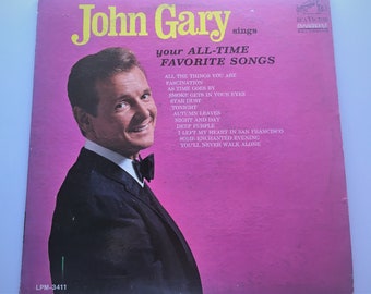 John Gary, Your All Time Favorite Songs, Vintage LP Record Album, RCA Lpm-3411, 1965