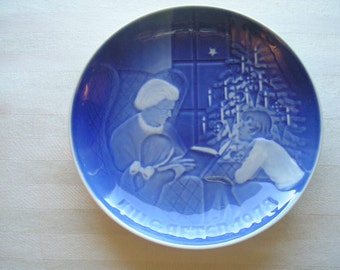 Danish Collectible Plate|Bing and Grondahl|B & G Plate|1978 Christmas Plate|A Christmas Tale|Collectible Plate|Made in Denmark
