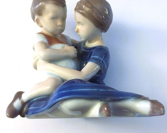 Vintage Porcelain Mother and Son|Danish B & G Porcelain Figurine|Bing and Grondahl|Mother's Day Gift|Collectible Figurine|Made in Denmark