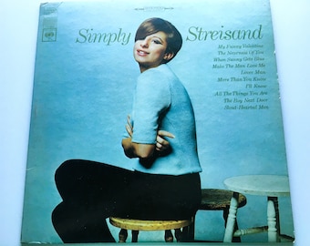 Barbra Streisand LP Album; "Simply Streisand"; Columbia Records; CS9482; 1967; VG+