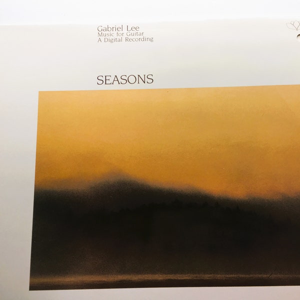 Gabriel Lee|Classical Guitar|"Seasons"|Easy Listening/New Age|Vintage Record Album|Vinyl LP|Narada Productions|LP1002|1984