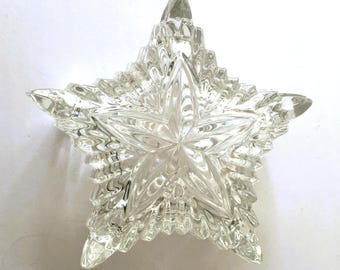 Crystal Star Jewelry Box; Jewelry, Trinket, or Ring Holder; Made in Yugoslavia