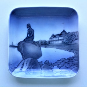 Mermaid Plate, Bing and Grondahl, The Little Mermaid of Copenhagen Harbor, Collectible B & G Plate,  Made In Denmark