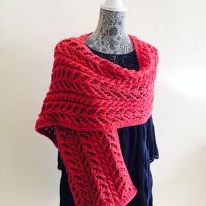 Women Knit Pink Scarf- Lace Pink Scarf - Womens Knit Scarf - Shimmer Pink Scarf - Women Knitted Scarf - Sparkle Scarf - Valentine Day Gift