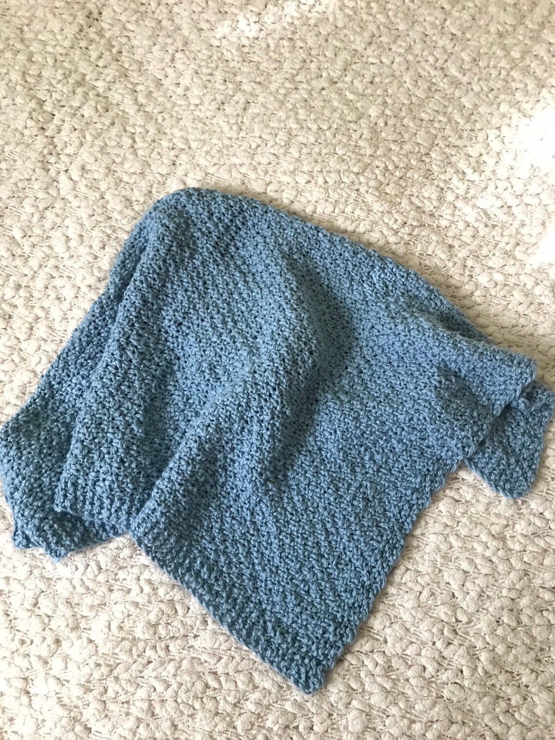 Baby Boy Blanket Light Blue Baby Blanket Eco Organic Etsy Israel