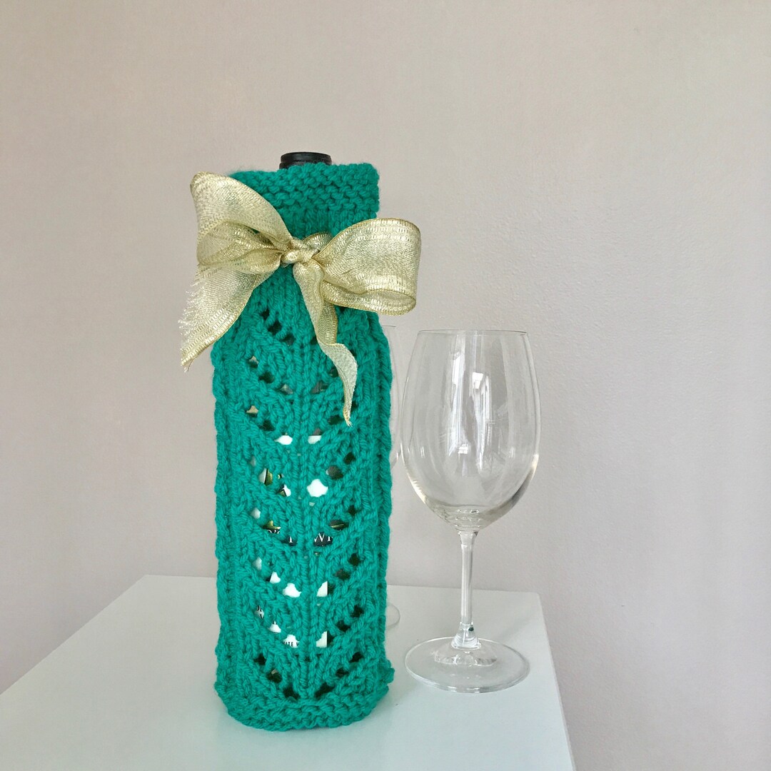 House Warming Gift Wine Bottle Cozy Green Cozy Wine Etsy