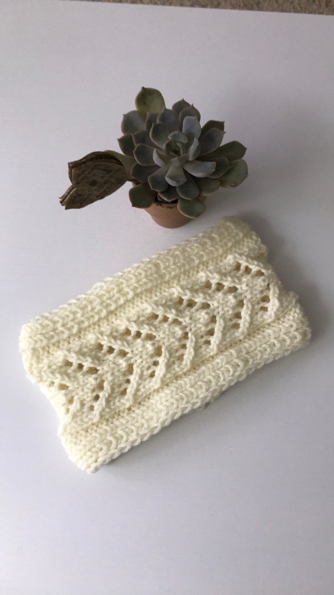 White Knit Headband White Knit Ear Warmerhand Knit Etsy