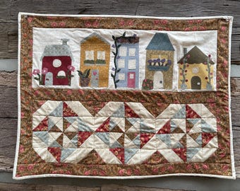 Spring on Cottage Lane PDF Quilted Wallhanging Pattern