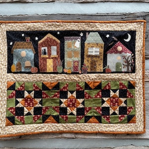 Fall on Cottage Lane PDF Quilt Wallhanging Pattern