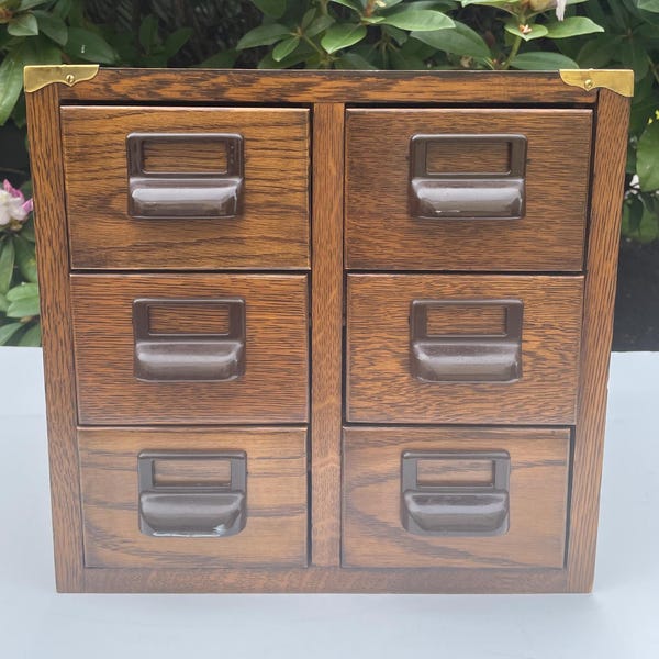 Library Card Catalog Etsy