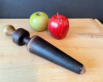 Vintage Wooden Masher Pounder for Food Strainers