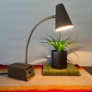 Vintage Tenson Gooseneck Desk Lamp with Low High Light Setting