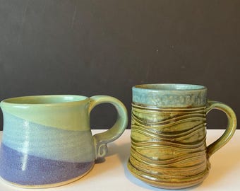 Vintage Stoneware Coffee Mugs, Sold Individually