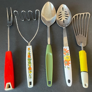 Vintage Ekco or Foley Stainless Steel Serving Utensils, Sold Individually
