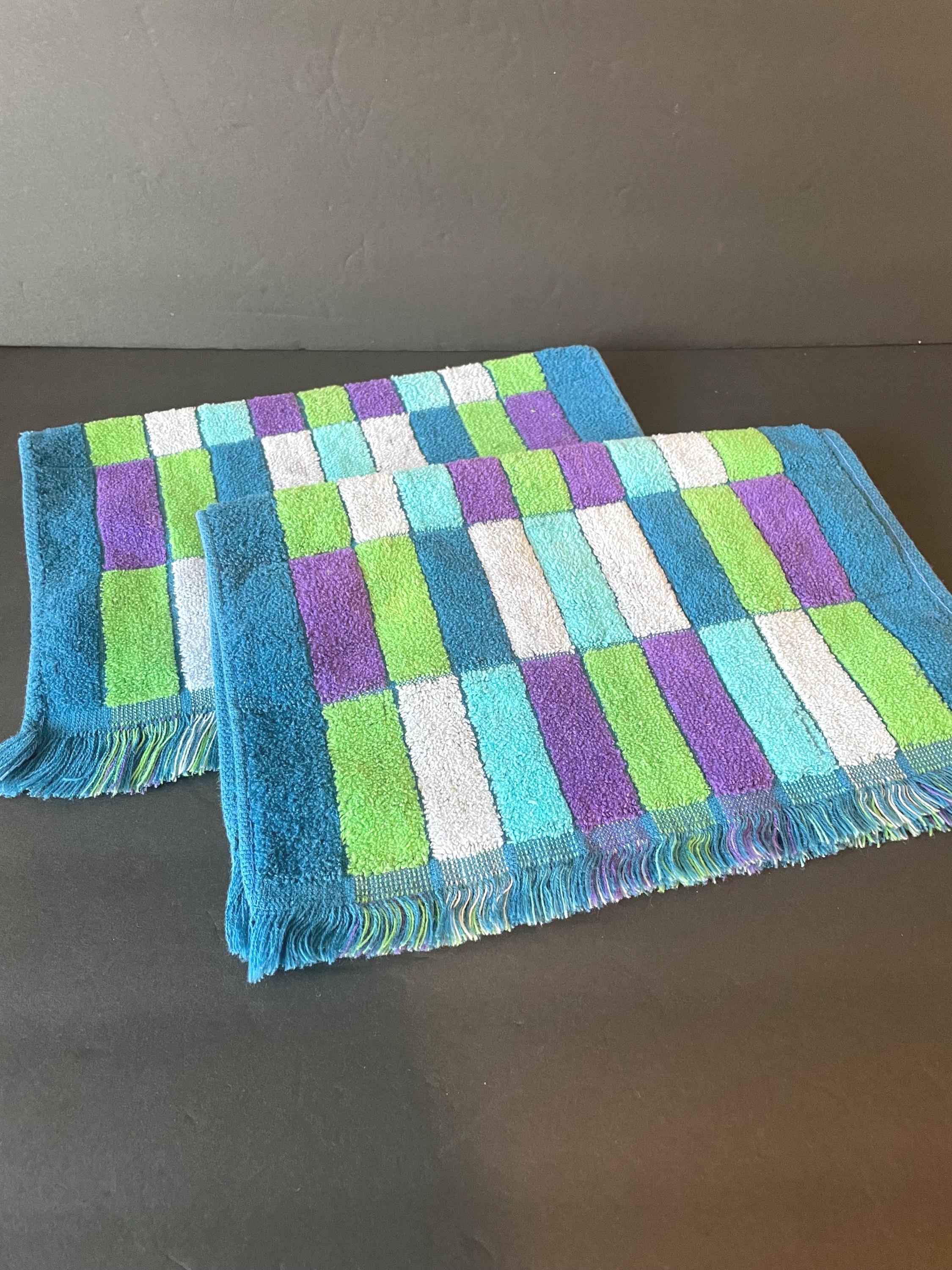 Vintage Sears タオル 4枚セット リバーシブル ローズ柄 USA製 Retro Sears Towels - Etsy