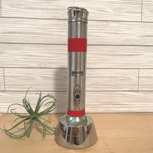 Vintage Eveready Captain Flashlight, Metal Flashlight