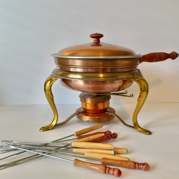 Copper Fondue Pot Etsy