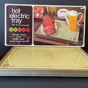 Vintage Hot Electric Warming Tray by Cornwall in Original Box