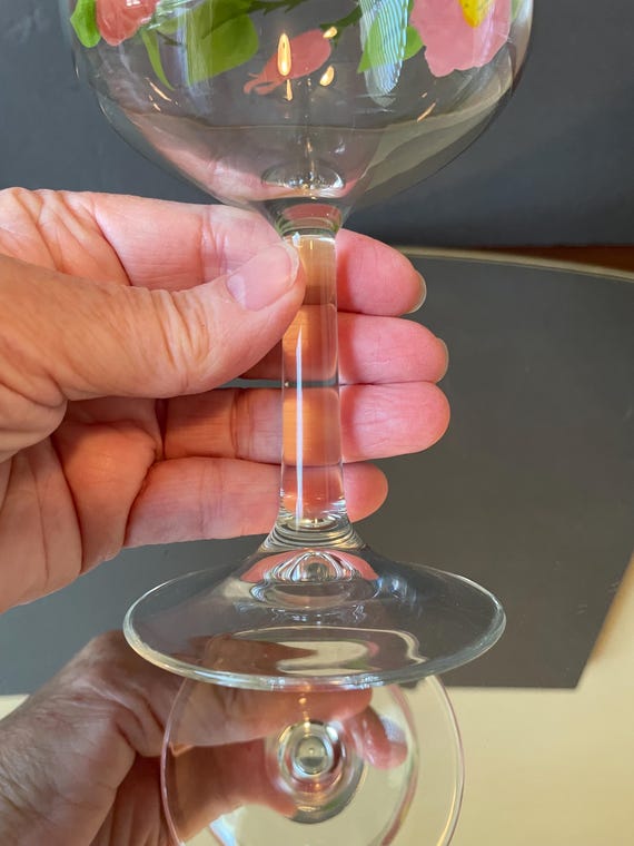 Vintage Franciscan Desert Rose Wine Glasses, Set of Four Canada