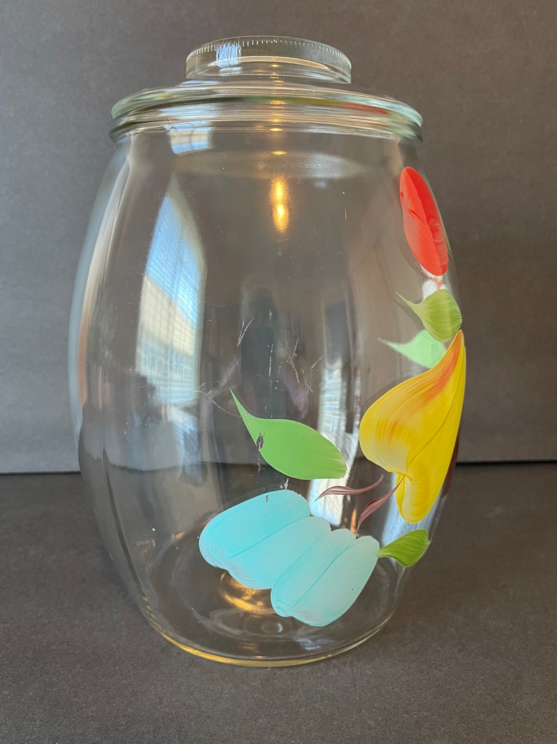Vintage Bartlett Collins Glass Jar Etsy