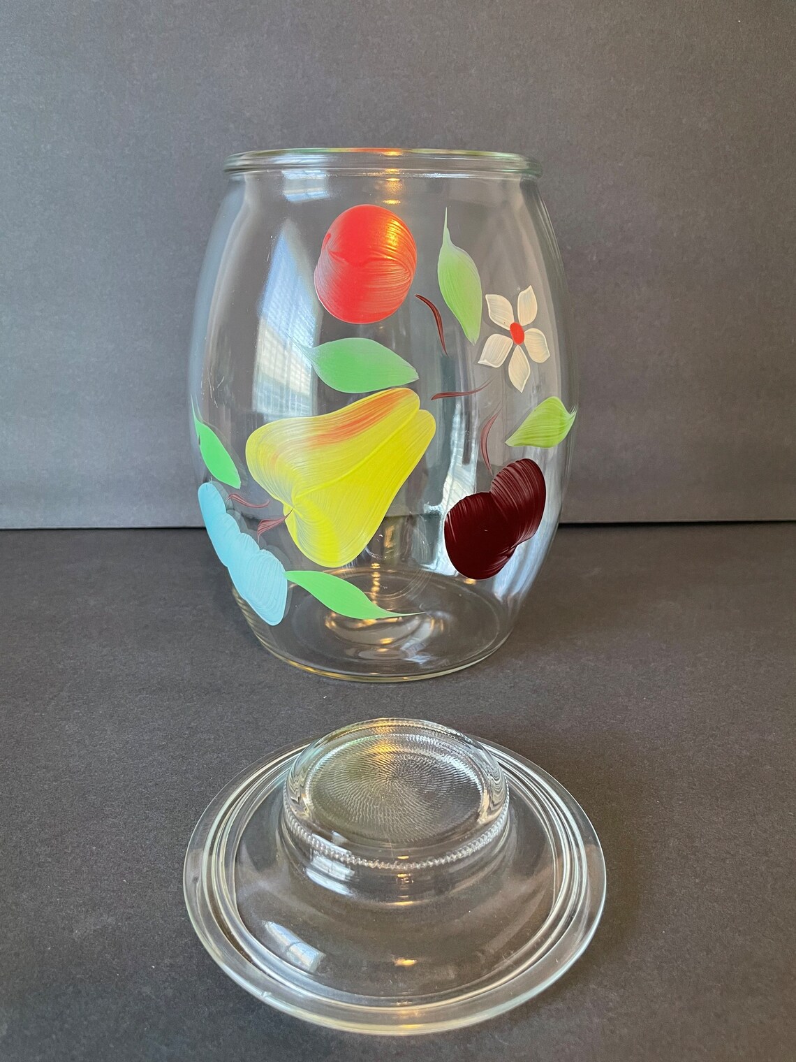 Vintage Bartlett Collins Glass Jar Etsy