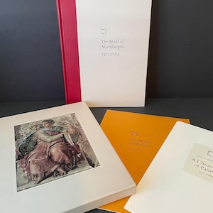 Vintage 1960&#39;s &quot;The World of Michelangelo&quot; Art Book Set