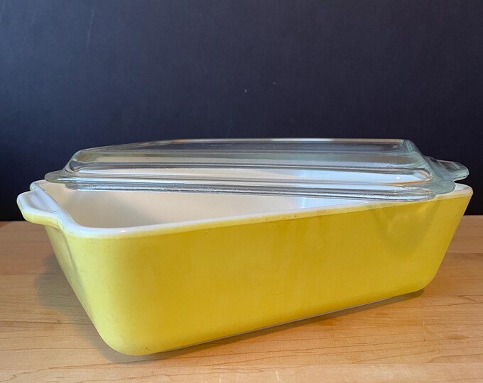 Vintage Pyrex Yellow Casserole Dish With Lid - 503-B - Etsy