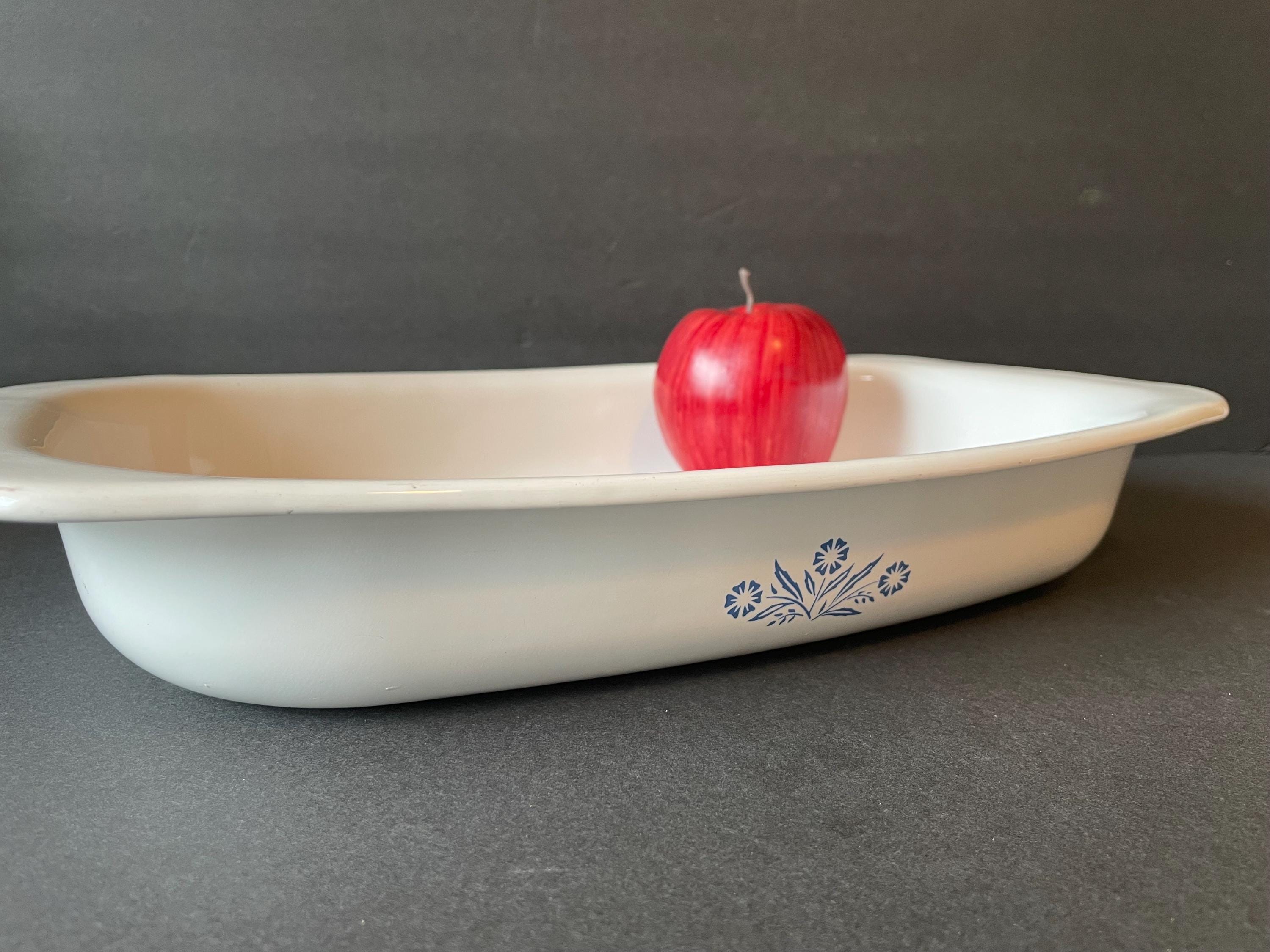 Vintage Cornflower Corning Ware Roaster Pan, 13