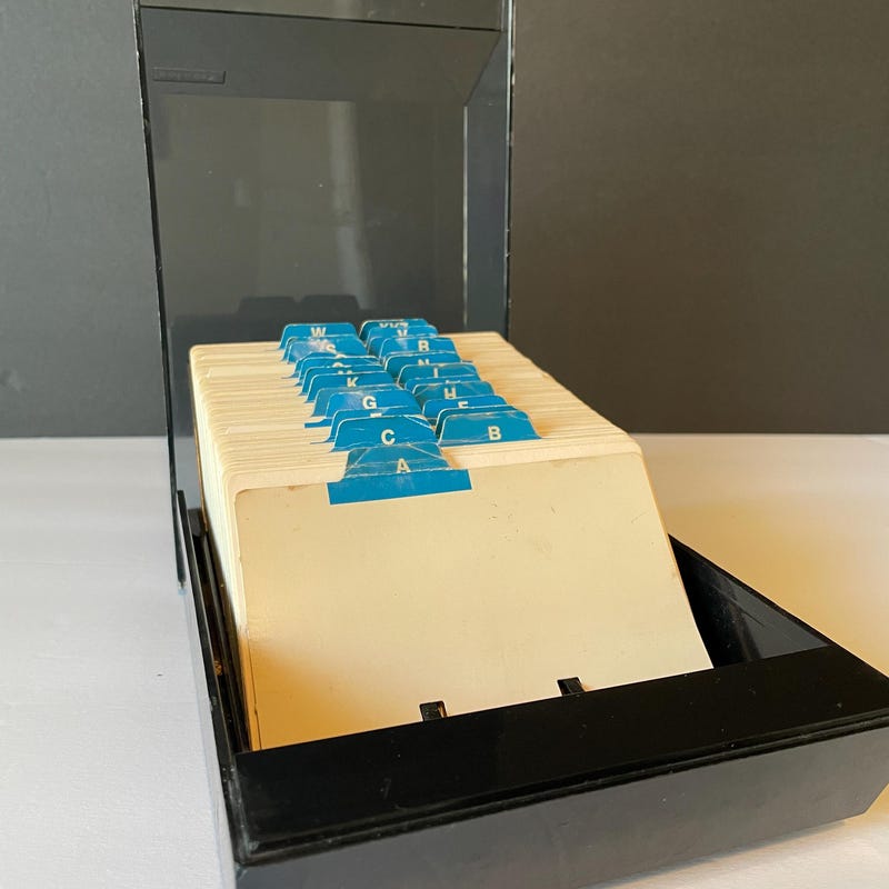 Address File Box - Etsy