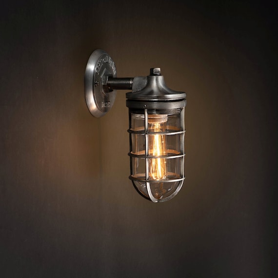 Outdoor Wall Lighting Industrial Wall Sconce Porch Light Etsy
