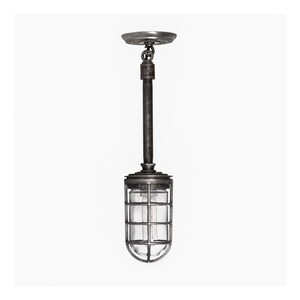 Wire Cage Pendant Light Ceiling Mount Industrial Fixture image 2