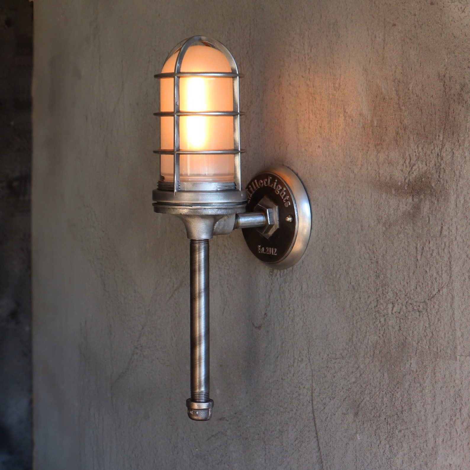Industrial Torch sconce Fire Mantle or Arch Ambient Accent Etsy