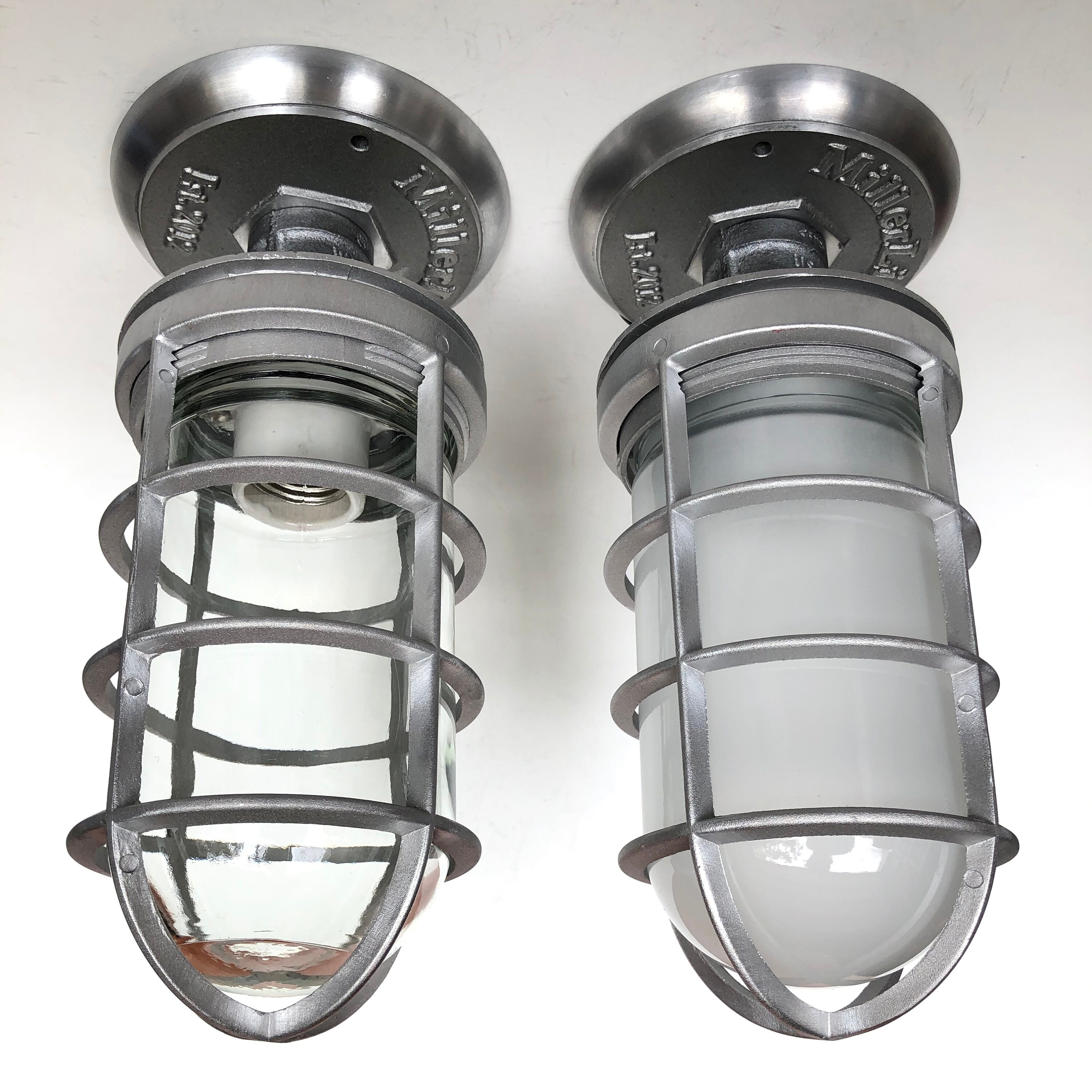 Flush Mount Nautical Cage Light Ceiling Light Fixture Metal Etsy
