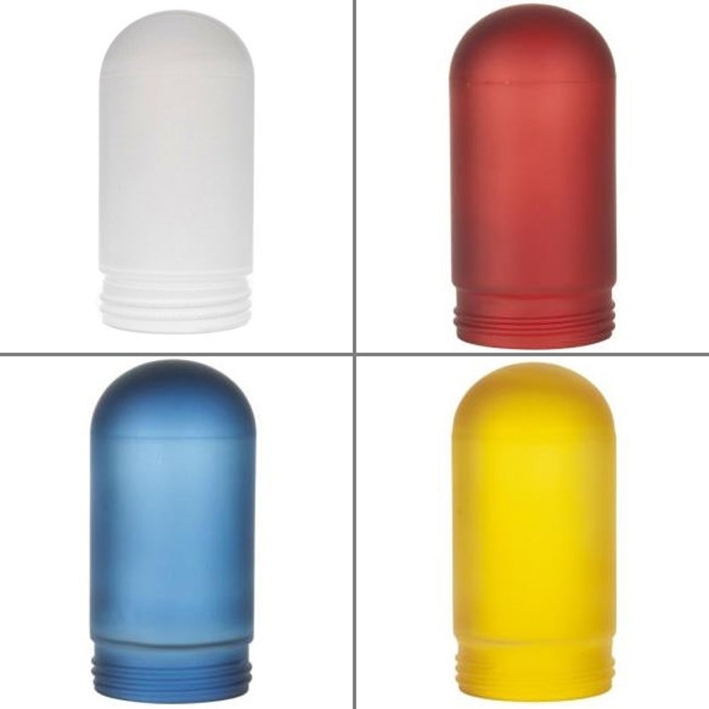 White Frosted Jelly Jar Glass Globe Replacement For Etsy