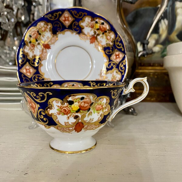 Prince Albert Tea Cup Saucer Heirloom Imari