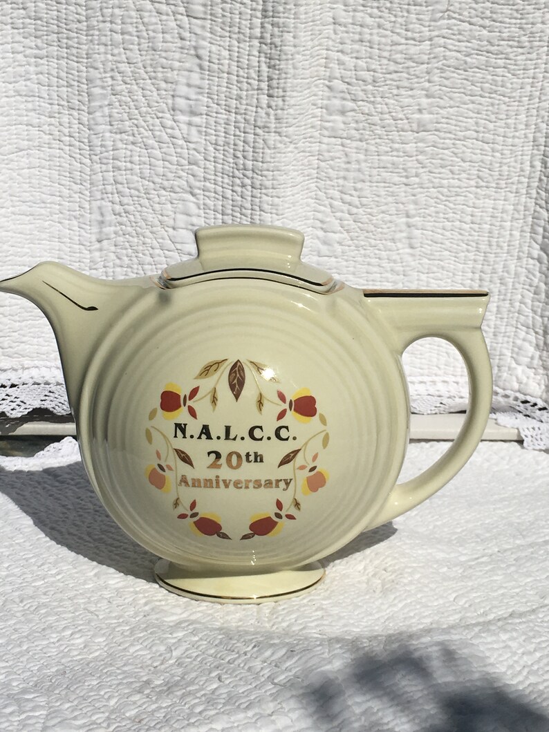 Autumn Leaf Jewel Tea Teapot Collector Club N.A.L.C.C Hall Etsy