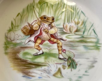 Beatrix Potter Mr. Jeremy Fisher Frog Bowl, Royal Albert Bone China Set of two
