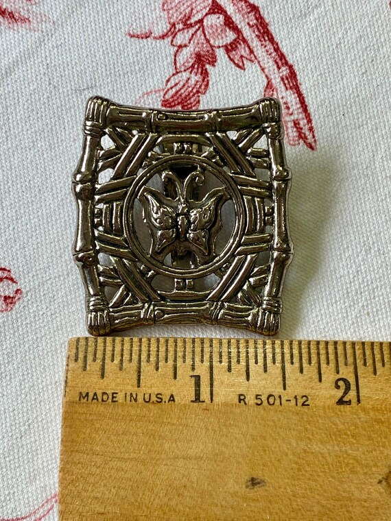 John Hardy Silver Square Butterfly Pattern Access… - image 6